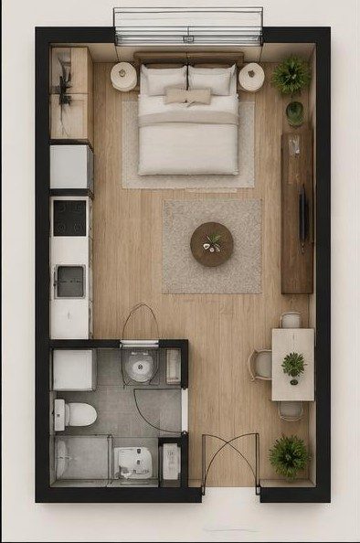 Studio Apartment Plan